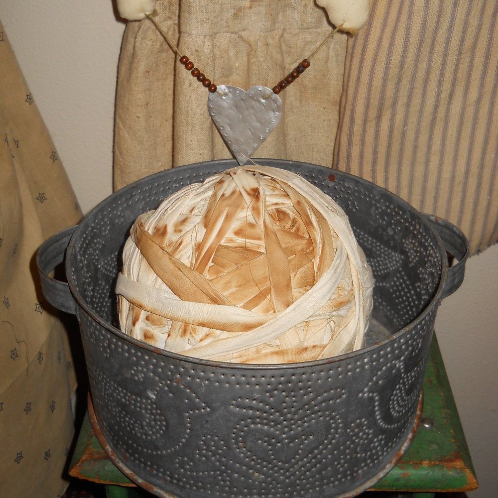 Vintage Punched Tin Bowl